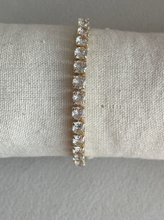 Goldenes Tennisarmband